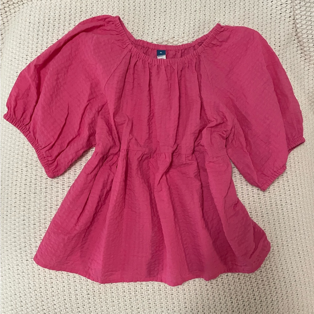 Old Navy Punk Seersucker Top (size XL)
